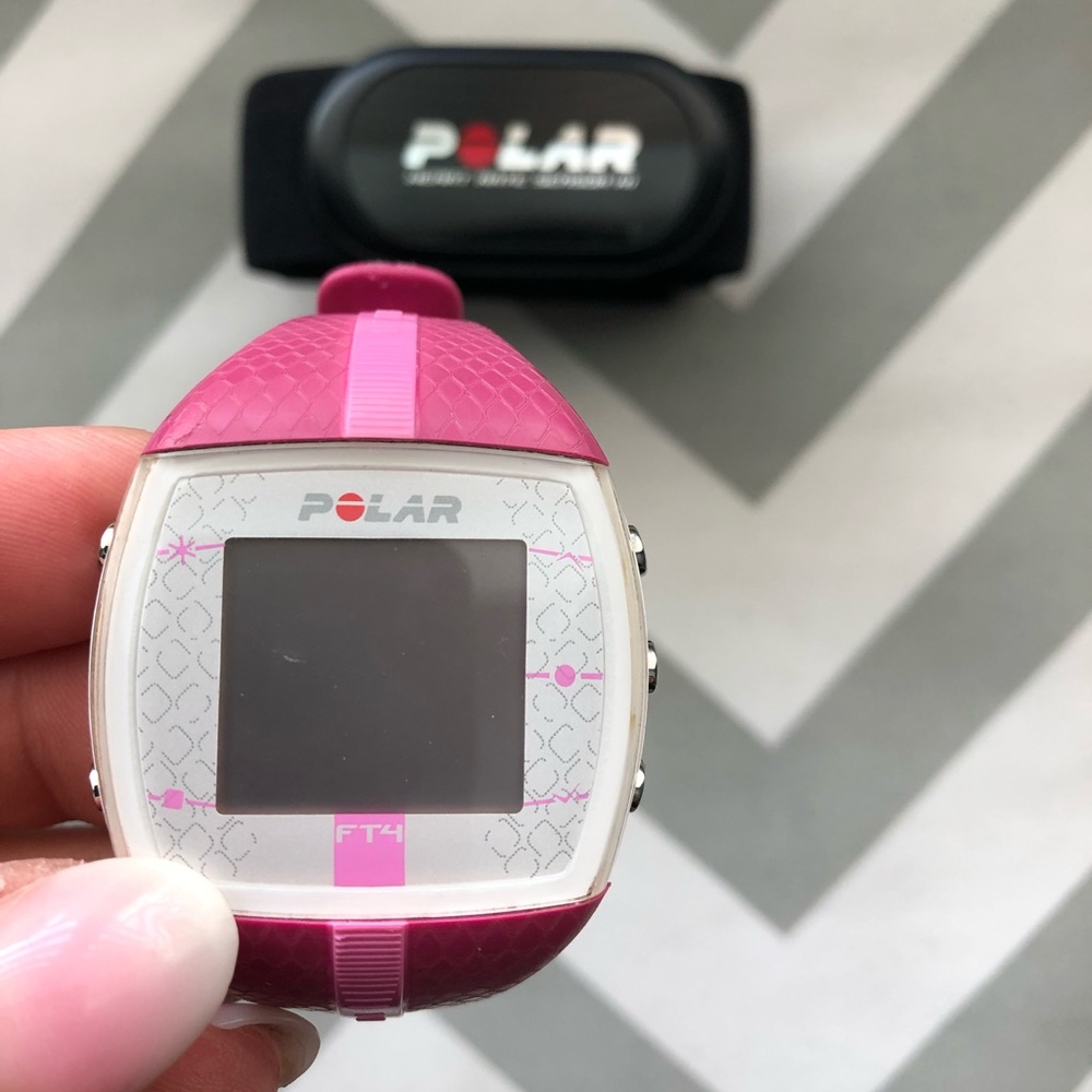 Polar watch with waist band